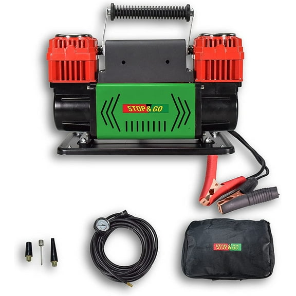 Stop & Go 12 Volt Dual Piston Tire Inflator