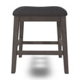 thumbnail image 4 of Caity Counter Height Stool Set of 2, Gray Wood Frame, Cushioned Seat, 4 of 5