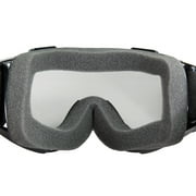 Fuel Helmets Adult MX ATV off-road Riding Goggles for Motorcycle Scooter - Black with Clear Lens