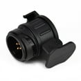 thumbnail image 1 of Convenient Black Plug Tow Bar Socket Adapter Converter for Trailer Truck, 1 of 2