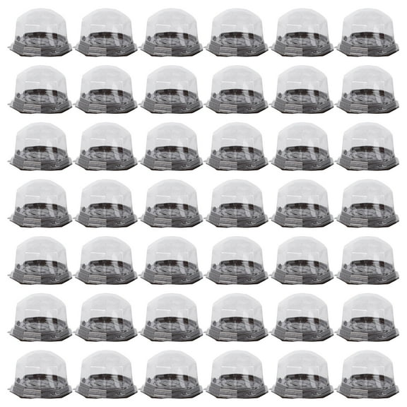 Soimiss Clear Cake Containers, Secure Lid, Freshness Preserved 50Pcs