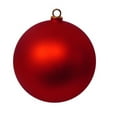 thumbnail image 2 of Vickerman 12" Matte Shatterproof Christmas Ball Ornament - Red, 2 of 2