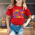 thumbnail image 2 of WEAIXIMIUNG Chemises de Sport pour Filles 10-12 Ans Rentrée des Classes Saison Imprimé Graphique Col Rond Manches Courtes T-Shirt Décontracté d'Été, 2 of 4