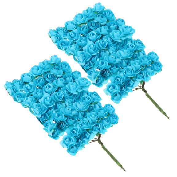 Raindrops  144 Pcs Fake Paper Flower Rose Bookstore Decorations Quality Flowers Bride