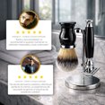 thumbnail image 4 of Kit Afeitado Vintage The Shaving Co Rastrillo + Brocha+ Base, 4 of 9