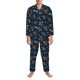 thumbnail image 3 of Balery Sea Turtles Swimming Pijama para Hombre de Dos Piezas con Manga Larga, Conjunto de Dormir y Descanso Suave con Bolsillos-X-Large, 3 of 7