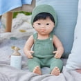 thumbnail image 4 of Miniland Knitted Doll Outfit 15” – Overall & Beanie Hat, 4 of 4