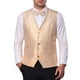 thumbnail image 1 of INSPIRE CHIC Chaleco de Hombre Brillante con Cuello en V Sin Mangas Chaleco Metálico Brillante para Fiesta Formal S Dorado, 1 of 5
