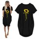thumbnail image 2 of Gibobby Vestido de Verano para Mujer Bolsillo de manga para mujer Vestido de tamaño Baggy Jumper Pullover Short Mini Ladies Women's Dress(Negro,CH), 2 of 4