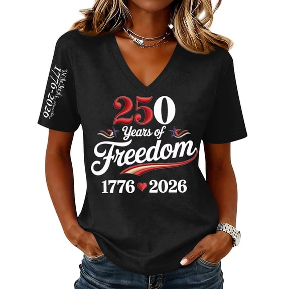 250 Anniversary USA Tshirt Women USA 250th Anniversary Shirts Patriotic American Flag Tops 1776-2026 Shirt for 4th of July