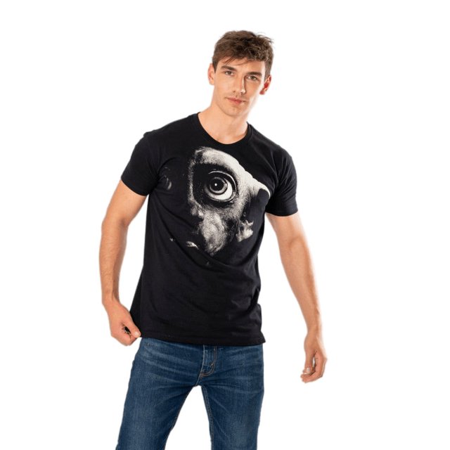 Harry Potter - Camiseta de Dobby Silueta para Adultos Unisex (Negro)