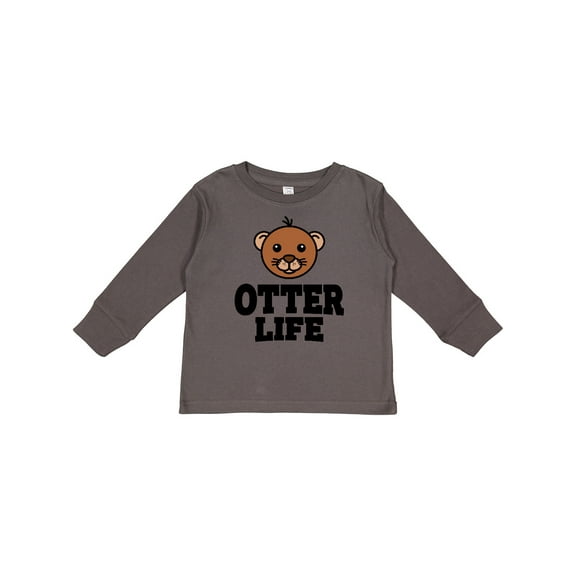 Inktastic Otter Life Boys or Girls Long Sleeve Toddler T-Shirt