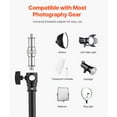 thumbnail image 2 of KFFKFF Aluminum Light Stand with Air Cushioning, Extendable to 12.8 ft/390 cm, Versatile Photography Stand with Boom Arm and Sandbag, Supports up to 5kg, 1/4 in Screw Compatible with Softbox, 2 of 9