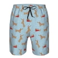 thumbnail image 3 of Balery Dachshund Dog Traje de Baño Estilo Hawaiano para Hombre, Shorts de Secado Rápido con Bolsillos-XX-Large, 3 of 6