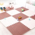 thumbnail image 3 of Wood Grain Puzzle Floor Foam Carpet Bedroom Splicing Mat  Baby Play Mat Interlocking Exercise Tiles30*30cm, 3 of 9