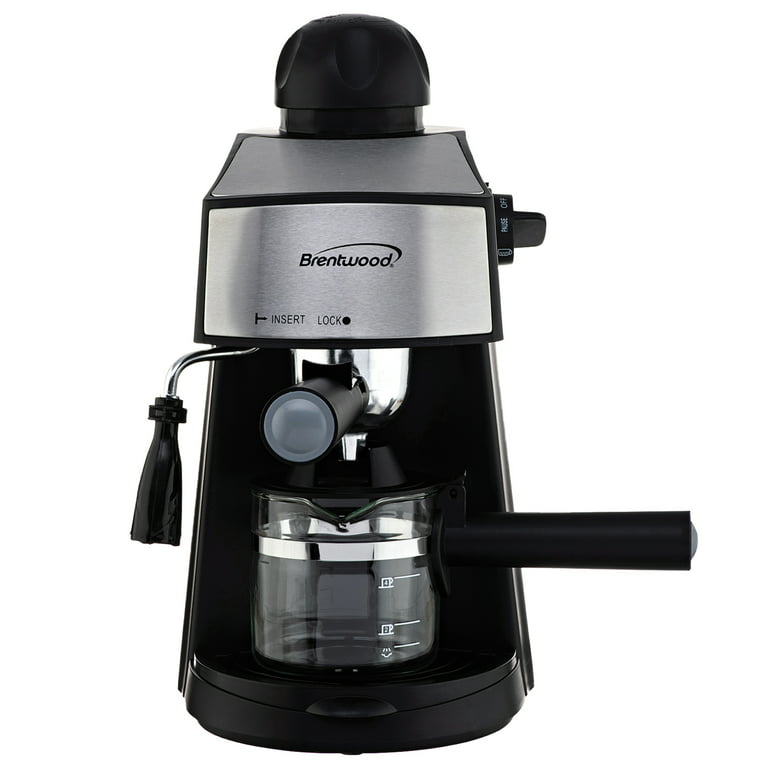 Brentwood GA-125 20 oz New Espresso and Cappuccino Maker, Black 