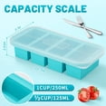 thumbnail image 2 of Moldes para congelador AgiGear de silicona de 250 ml con tapas para sopa y salsa, 2 of 7