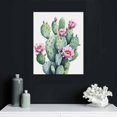 thumbnail image 4 of Nawypu Canvas Wall Art Cactus Decor Bathroom Wall Decor Canvas Painting Office Decor - Framed Canvas Prints Fresh Tropical Plants Watercolor Giclee Home Decorations Bedroom Decor Gift 16x20 inch, 4 of 4