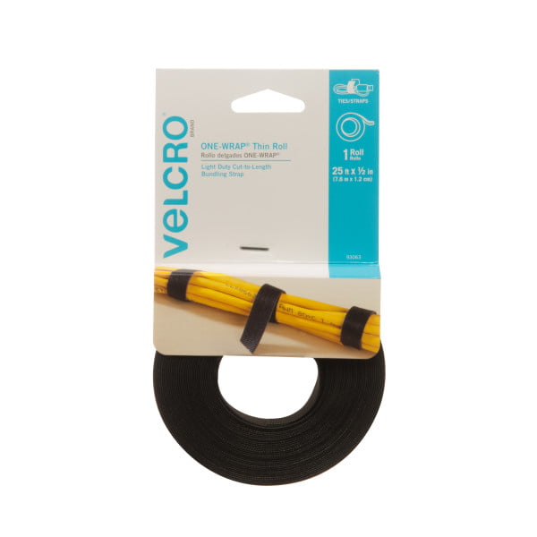 Thin Clear Fasteners Holds Up to 2.2kgs 1 Roll VELCRO Brand 15ft x 3/4in 