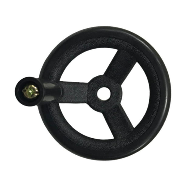 Volante negro con perilla bidireccional Mango giratorio ergonómico de rendimiento Accesorios profesionales versátiles Resistente