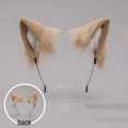 thumbnail image 5 of Diadema con orejas de piel sintética de zorro y gato, bonito vestido de Halloween, diadema con orejas peludas de animales hechas a mano Adepaton BST2000702, 5 of 5