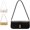 Black-08, variant on Bag with Lock Buckle, Medium Size, Bag Underarm Purse