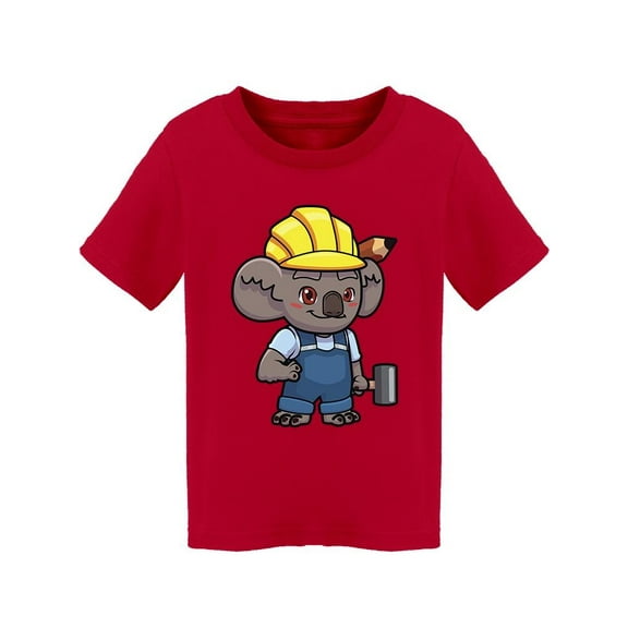 Cartoon Koala Builder T-Shirt Toddler -Image by Shutterstock, 3 Toddler