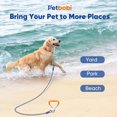 thumbnail image 5 of Petbobi Dog Tie Out Stake , Heavy Duty Dog Anchor for Small to Large Dogs Up to 120lbs, Orange, 16'', 5 of 7