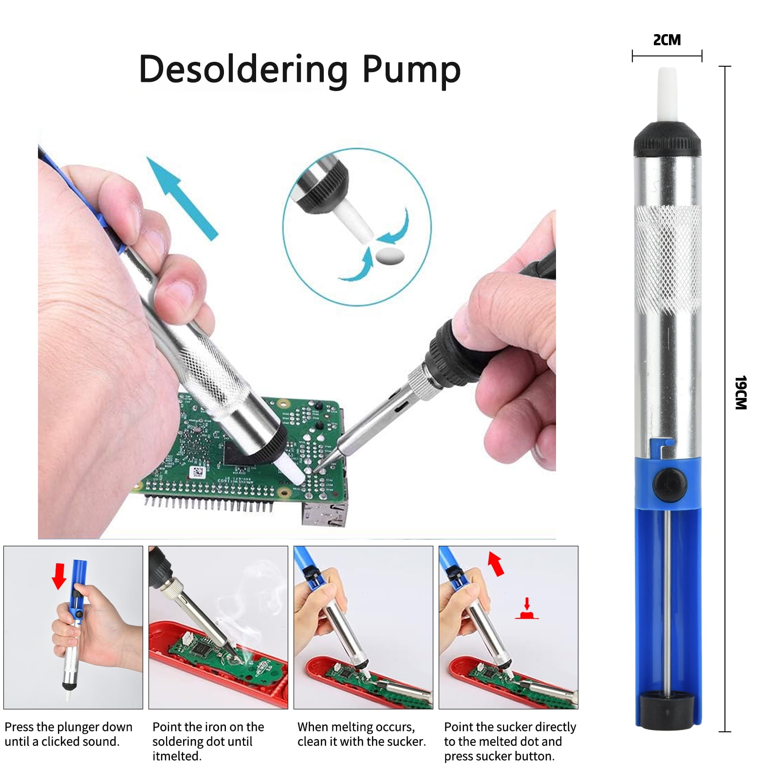 18 Pcs Soldering Iron Kit, 80W Adjustable Temperature Digital Display Repair Soldering Tool, Electronic Circuit Board Precision Welding Small Tool Kit, Black