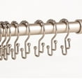 thumbnail image 5 of Utopia Alley Shower Hooks - Double Shower Curtain Rings for Bathroom - Rust Resistant Shower Curtain Hooks for Shower Curtain or Liner - Double Roller Shower Curtain Hooks - Set of 12, Brushed Nickel, 5 of 9