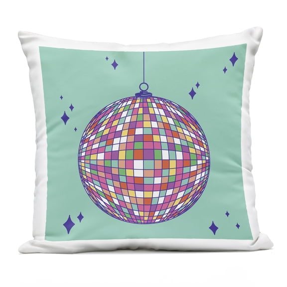Stupell Industries Geometric Modern Disco Ball Design by Sazerelli Designs Outdoor Printed Pillow