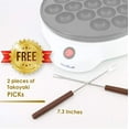 thumbnail image 3 of Takoyaki Maker by StarBlue with FREE Takoyaki picks - Easy and Simple to operate electric machine to make Japanese Takoyaki Octopus Ball AC 120V 50/60Hz 650W, 3 of 5