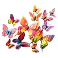 thumbnail image 5 of 12 Pcs Butterfly Wall Decor,3D Butterflies Stickers,Double Layer Butterfly Decorations,Reusable Butterfly Wall Decals,Butterflies Sticker with Magnets for Home Bedroom,Room Decoration,Pink, 5 of 7