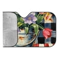 thumbnail image 6 of Awypu Flowers Car Sun Shade Windshield Funny Windshield Sun Shade for Vehicle SUV Truck Protector 55.12*29.92 in, 6 of 7