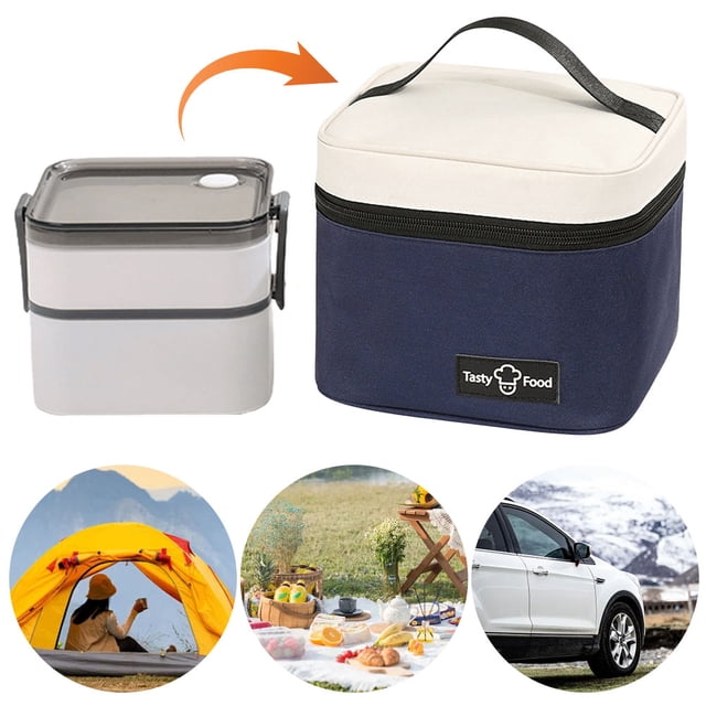Bolso Fresco Caja Térmica para Alimentos Picnic Acampar Impermeable en La Oficina
