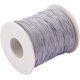 thumbnail image 1 of 100 yardas de cordón encerado de algodón, hilo de algodón encerado de 1 mm, cordón para bisutería, pulseras, macramé, manualidades y bricolaje en cuero - Gris, 1 of 9