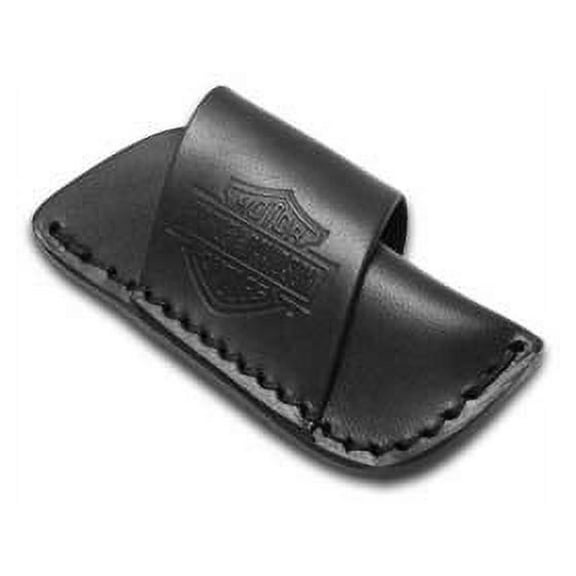 Case XX Knives Harley Davidson Small Black Leather Sheath for Pocket Knife