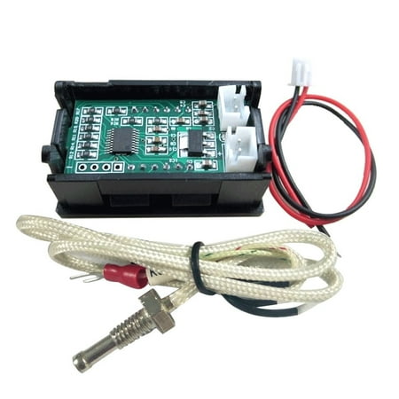 

Wesracia Red LED DC12V Thermocouple K type -30~800℃ High Temperature Digital Thermometer