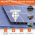 thumbnail image 5 of Studyset 6in*100ft Solar Panel Bird Guard, Critter Guard for Solar Panels, 1/2 Inch PVC Coated Galvanized Wire Mesh Roll Kit with 100pcs Fastener Clips, 100pcs Cable Ties, Cutting Scissors and Glove, 5 of 7