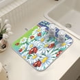 thumbnail image 7 of Ryvnso Ladybugs Daisy Flowers Dish Drying Mat for Kitchen Countertop 18x24 Large Dish Pad Drainer Rack Dish Sink Mats, 7 of 7