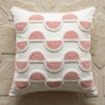 thumbnail image 1 of Nvzi Funda de almohada bordada estilo granja con diseño de borlas étnicas bohemias, cojín grueso para sofá, mesita de noche, oficina, con mechones de 17 x 17 pulgadas (05), 1 of 3