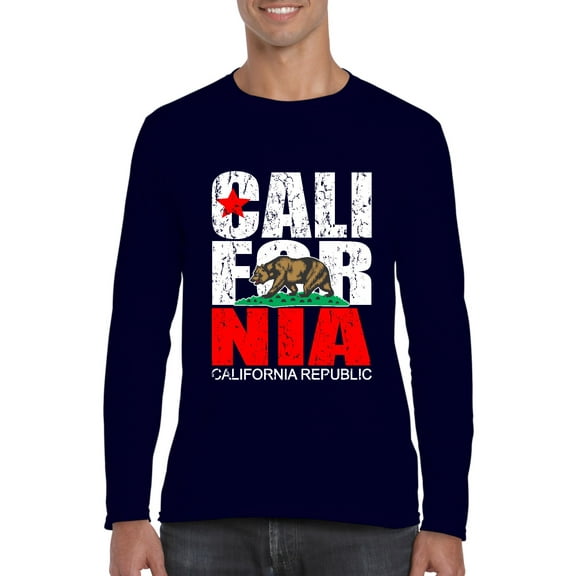 Artix - Mens Long Sleeve T-Shirts, up to Size 5XL - California Cali