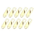 thumbnail image 2 of 10 Pcs Zipper Pull Replacement Metal Zipper zipper slider backpacks fix Gripper Fixer Tabs Golden, 2 of 6