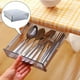 thumbnail image 2 of Organizador de caja de almacenamiento oculta debajo de la mesa para maquillaje de oficina y papelería negro grande, 2 of 8