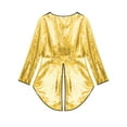 thumbnail image 6 of Haitryli Women's Magician Tailcoat Jacket Fancy Dress Magic Show One-Button Sequin Tail Coat Gold XL, 6 of 7