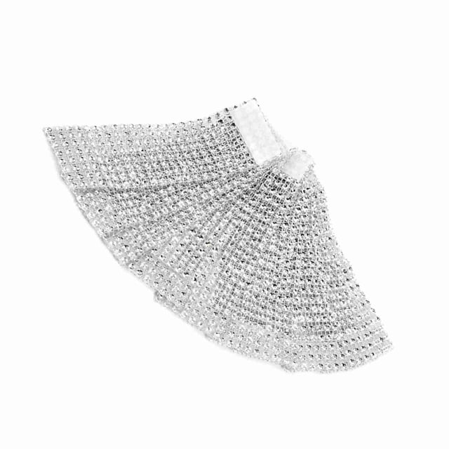 Servilleteros de Boda, Servilleteros de Malla de Diamante, Marco para Silla de 8 Filas Con Diseño de Cinta, reutilizable Para Bodas, Fiestas de NaviDad