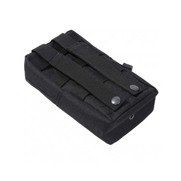 Yuarrent Bolsa de almacenamiento impermeable de tela Oxford de nailon con orificio de drenaje para práctica al aire libre, bolsas de Caza Negro