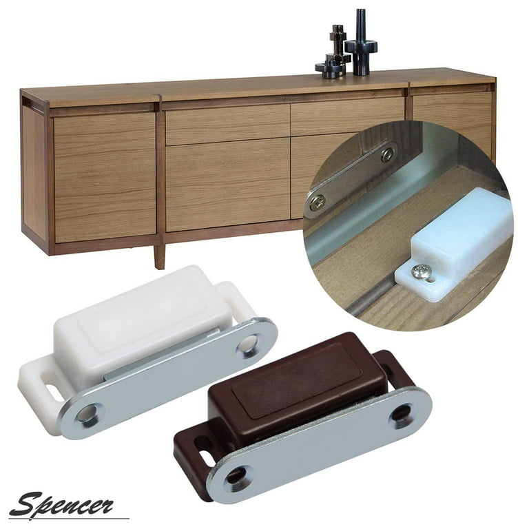 1 Set Cabinet Magnet Latch Door Catches Magnet Suction Bar Silence  Non-flapping Cupboard Wardrobe Magnetic Closer