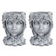 thumbnail image 1 of 2x Maceta de Resina para Maceta, Escultura Facial, Maceta de , Maceta para Interior, 1 of 9
