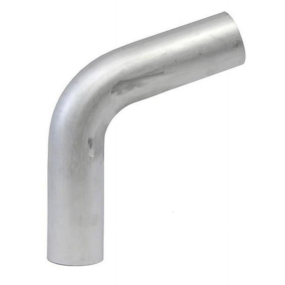 HPS Performance  3.25 in. OD 70 deg Bend 16 Gauge 6061 Aluminum Elbow Pipe, Clear - 3.5 in.